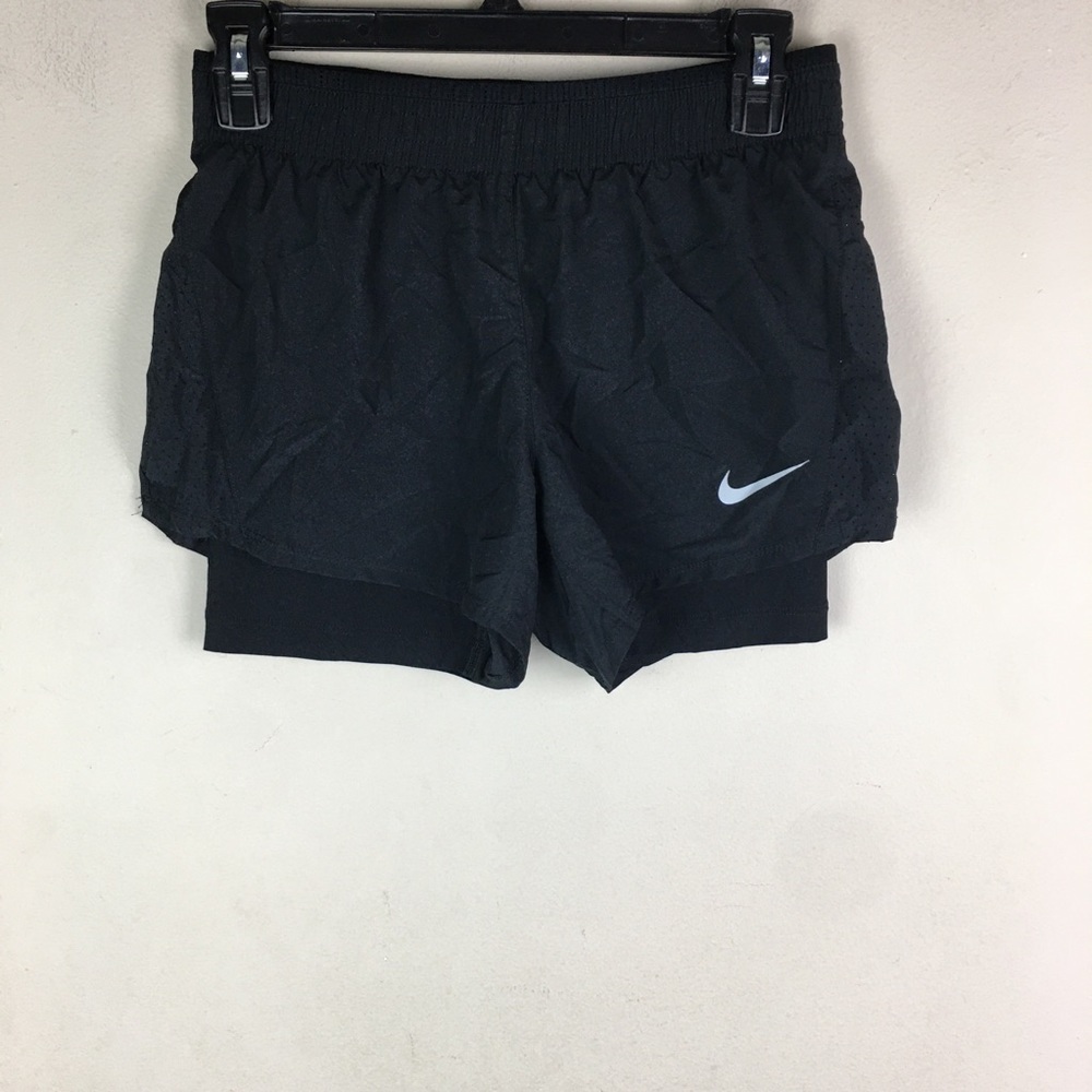 Nike Black Double Layer Running Shorts - image 2